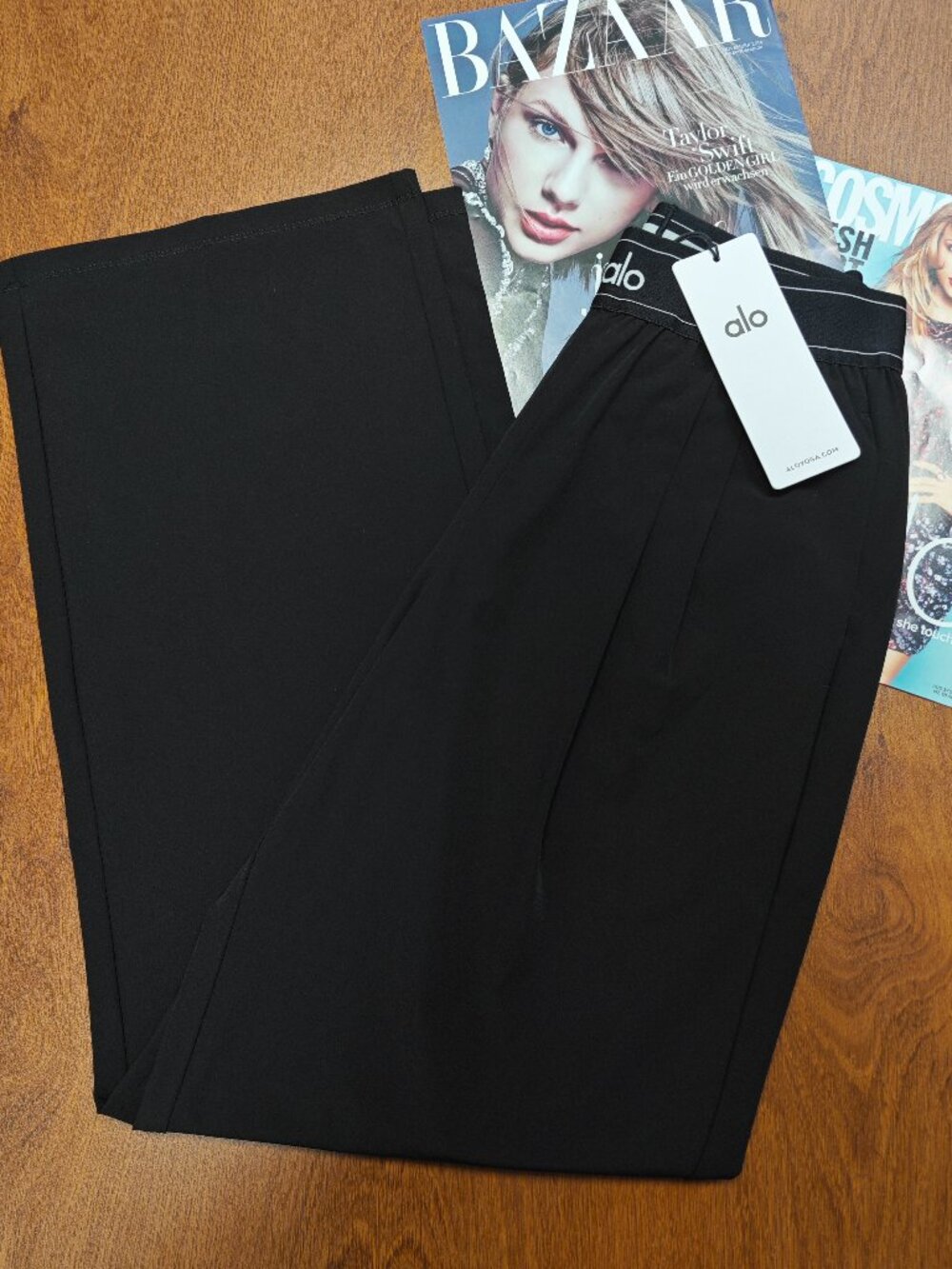 💖ALO Yoga (Regular) NWT Suit Up Trouser Black 💖 Loose fit/Slim fit pants - Picture 6 of 9